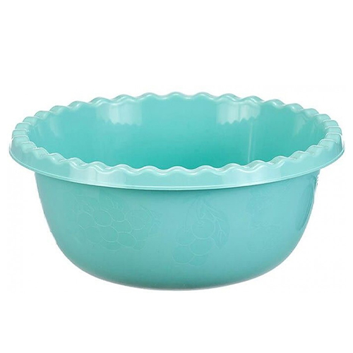 Миска круглая 3 л IDEA М 1316, с крышкой, аквамарин