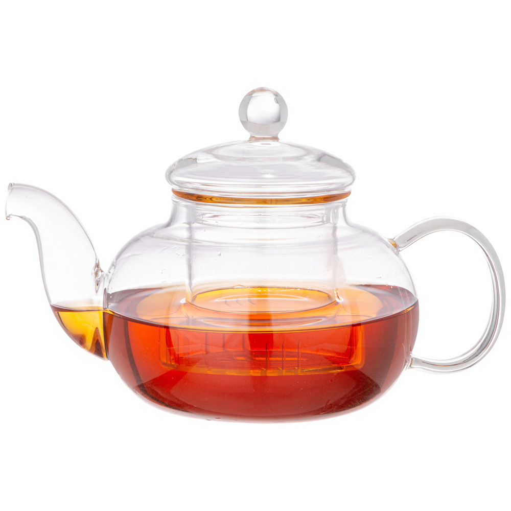 ЧАЙНИК ЗАВАРОЧНЫЙ AGNESS СО СТЕКЛЯННЫМ ФИЛЬТРОМ 600 МЛ, КОР=24ШТ.