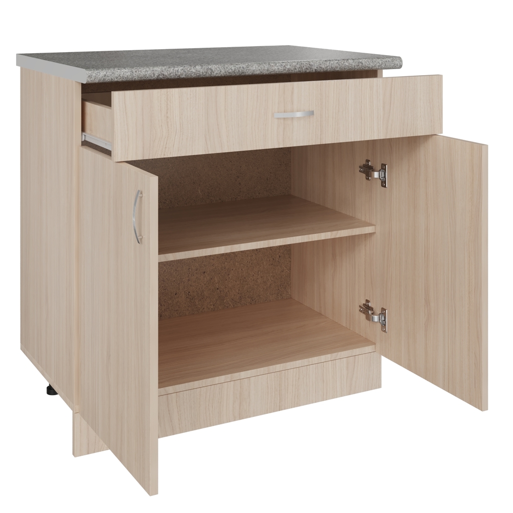 Стол разделочный 80 венге светлое, дуб млечный, 1 ящик