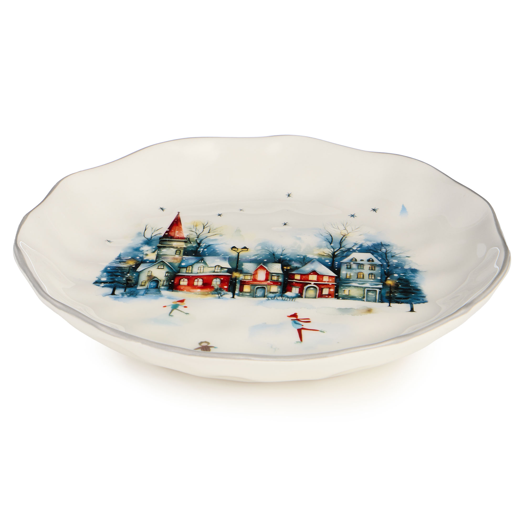 ТАРЕЛКА ЗАКУСОЧНАЯ AGNESS, С НОВЫМ ГОДОМ!, 23*3, 5 СМ