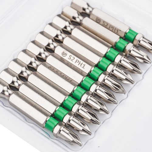 Биты SPETSTEXNIK PH1 50мм сталь S2 магнитный наконечник, цена за 10шт, 1/200