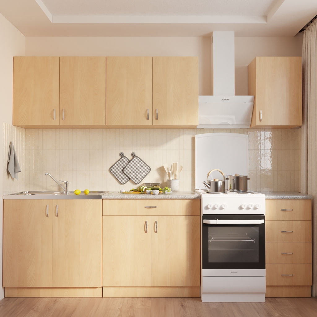 Тумба 60 ЛДСП бук, ОТДЕЛЬНО ПРИОБРЕТАЕТСЯ МОЙКА