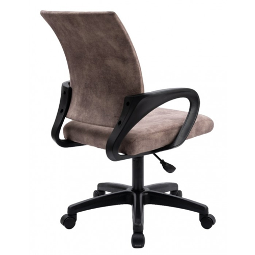 Кресло офисное, компьютерное TRON A2 велюр Standard, хром, темно-бежевый