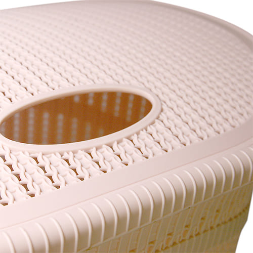 Корзина для белья 55 л IDEA ВЯЗАНИЕ М 2613, чайная роза