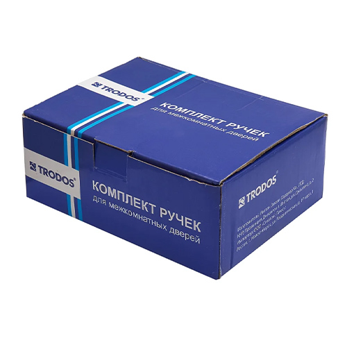 Ручка защелка ЗВ6-03 с фиксатором универсальная Trodos, бронза, 1/24