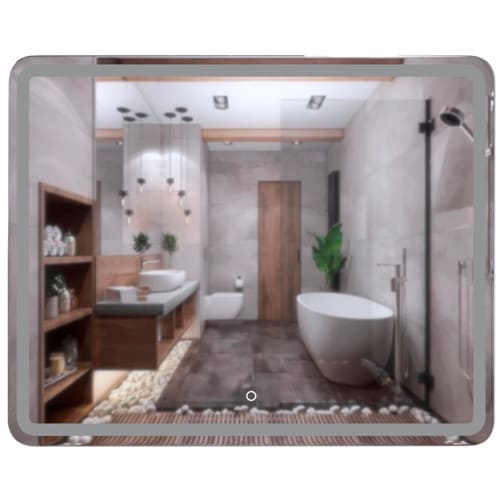 Зеркало MIXLINE, Альдо, 1000*800, ШВ сенсорный выключатель, светодиодная подсветка