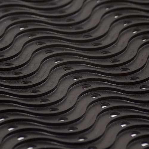 Коврик резиновый SUNSTEP Волна 60 х 90 см, черный