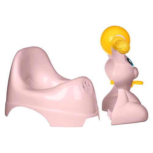 Горшок детский в форме игрушки Homver Зайчик Lapsi 221500407/02, 420 х 290 х 310 мм, светло-розовый