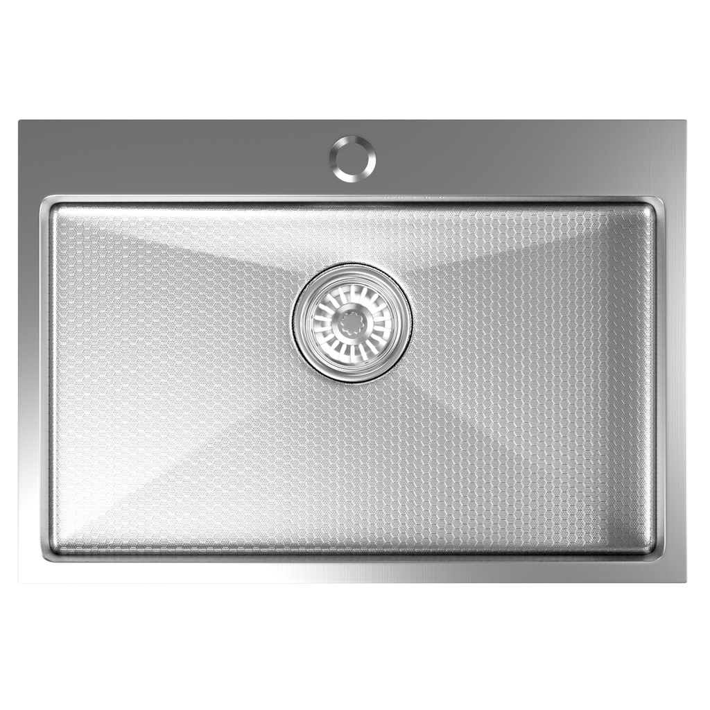 Мойка настол.монтаж 65х45, 3, 0 вып 3 1/2 MIXLINE PRO 22см с сифоном, сатин НАНО