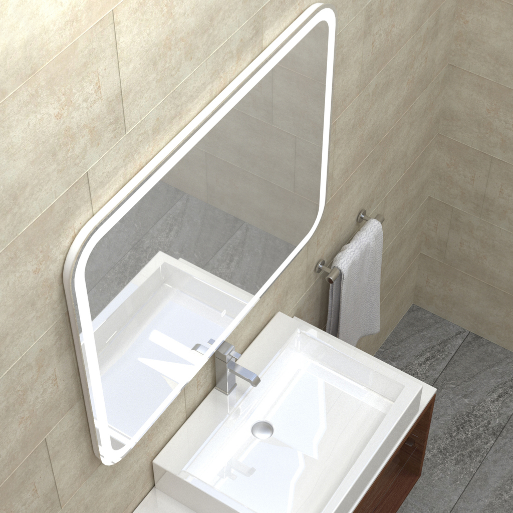 Зеркало MIXLINE, Стив Нео-S, 1000*800, ШВ сенсорный выкл, светодиодная бегущая подсветка