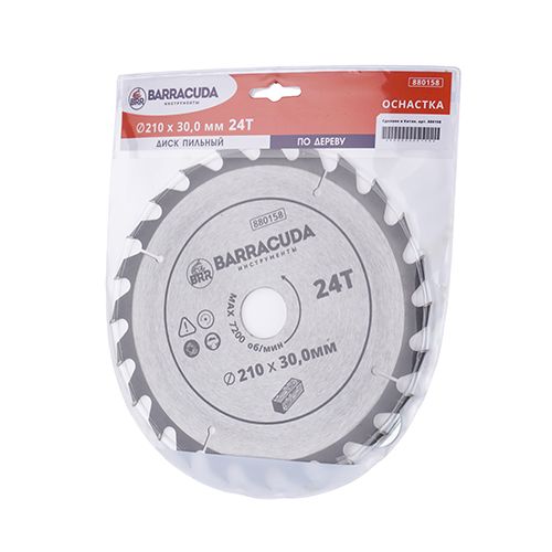 Диск пильный по дереву 210*30. 0*24T Барракуда, 1/25