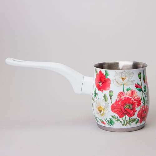 ТУРКА AGNESS, БЕЛЫЕ МАКИ, 340 МЛ МАЛ=12ШТ