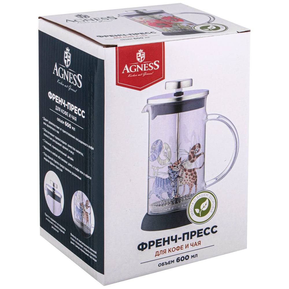 ФРЕНЧ-ПРЕСС AGNESS, ПРОВАНС ЛИМОНЫ, 600 МЛ