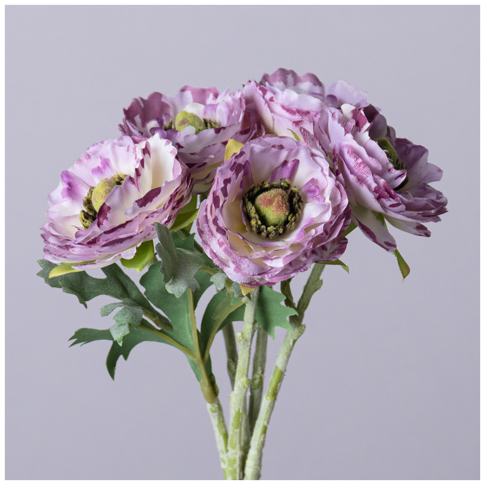 БУКЕТ ИСКУССТВЕННЫХ ЦВЕТОВ, РАНУНКУЛЮС, ВЫСОТА= 31СМ, МАЛ=12ШТ./КОР=72ШТ.