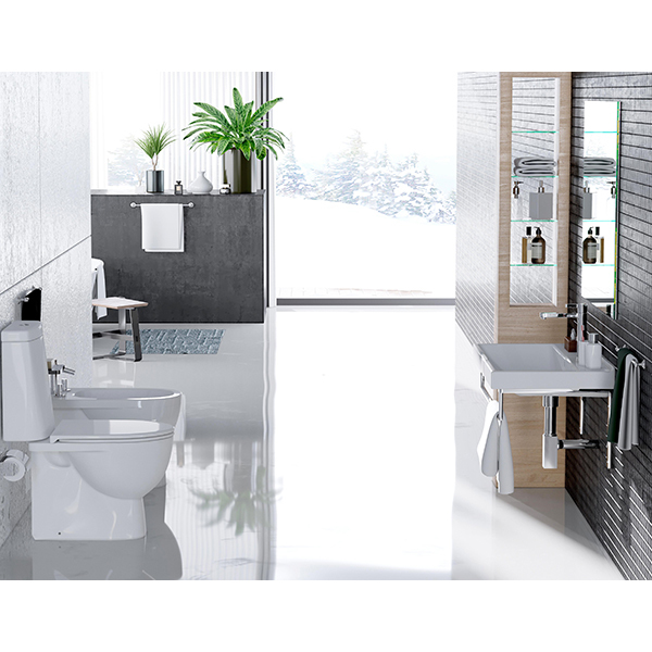 Раковина накладная, Fest- 60, белая, без кроншт, Sanita Luxe