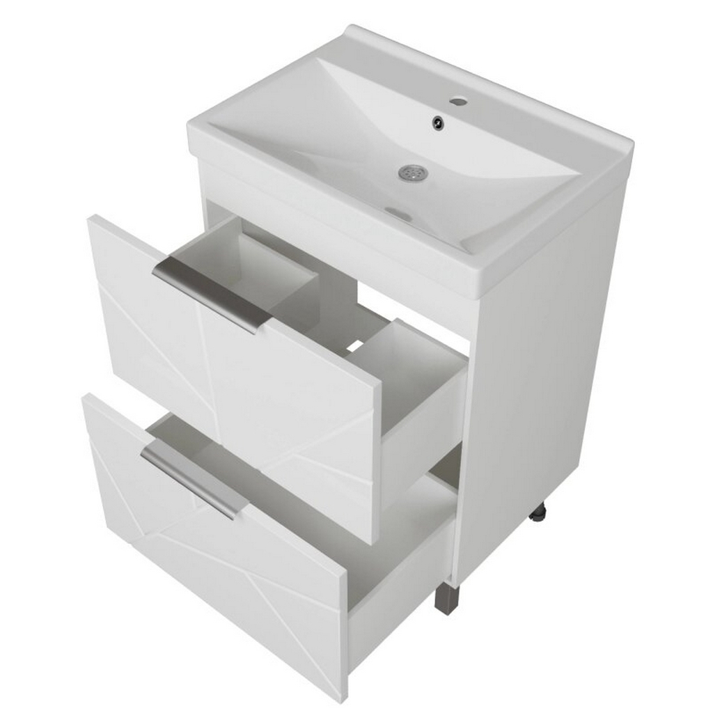 Тумба д/ванной, Гранд-70,  ОТДЕЛЬНО ПРИОБРЕТАЕТСЯ РАКОВИНА под раковину Марго-70, MIXLINE, ПВХ, раковина в комплект не входит