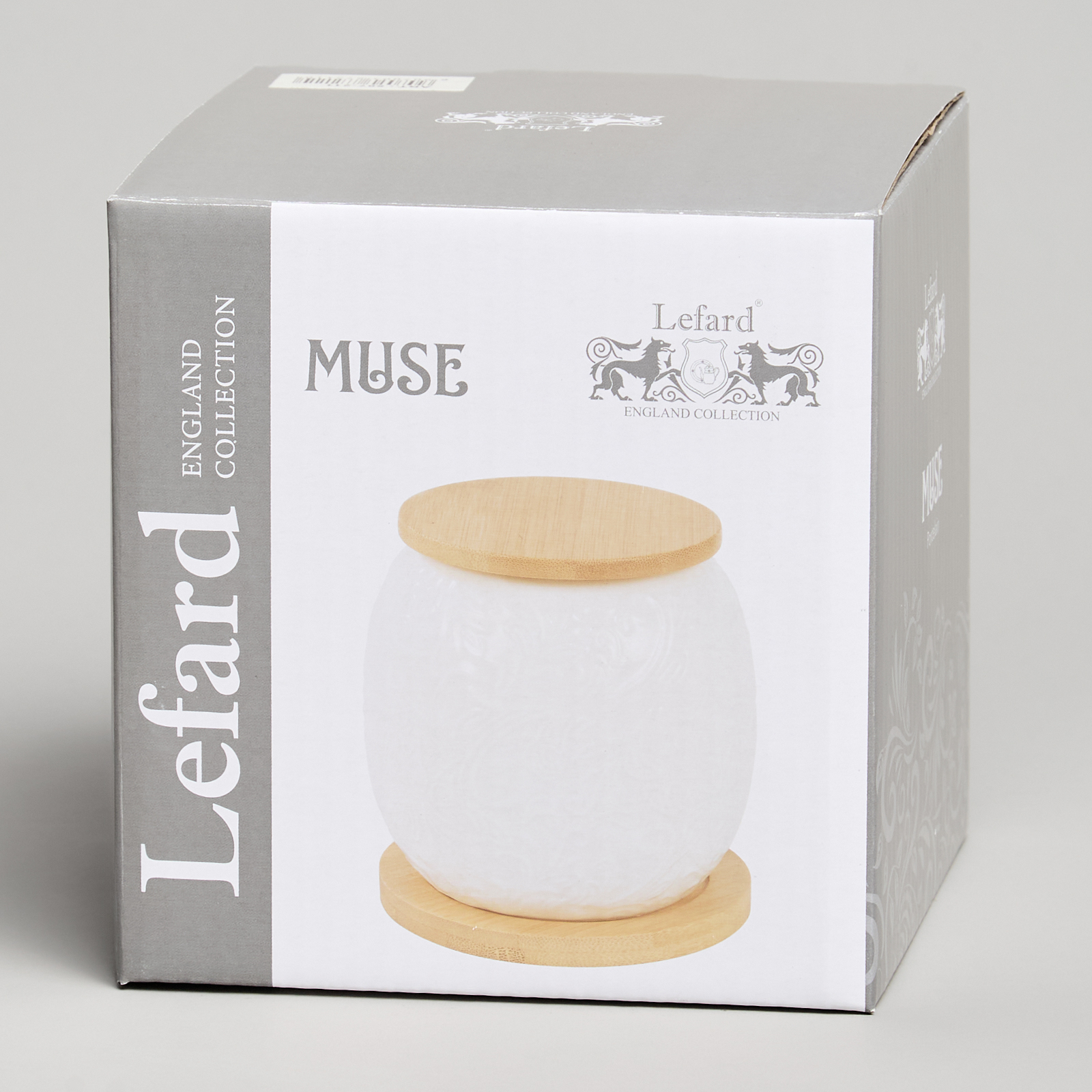 БАНКА LEFARD, MUSE, С ДЕР.КРЫШКОЙ НА ДЕР.ПОДСТАВКЕ 10*11, 5 СМ 600 МЛ