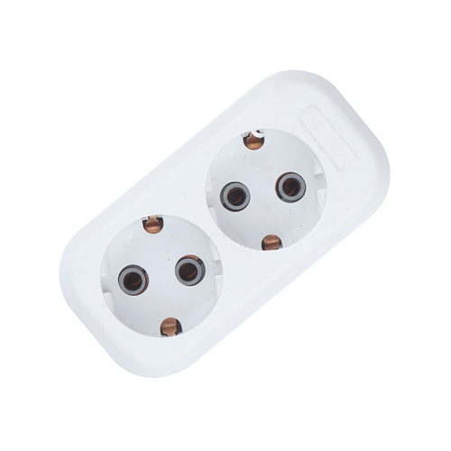 Колодка для удлинителя 2-Е с/з 10А 2500ВТ АБС-пластик, 1/50