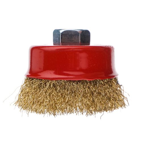 Щетка для УШМ, чашка, 65мм/М14 Барракуда латунь, 1/100