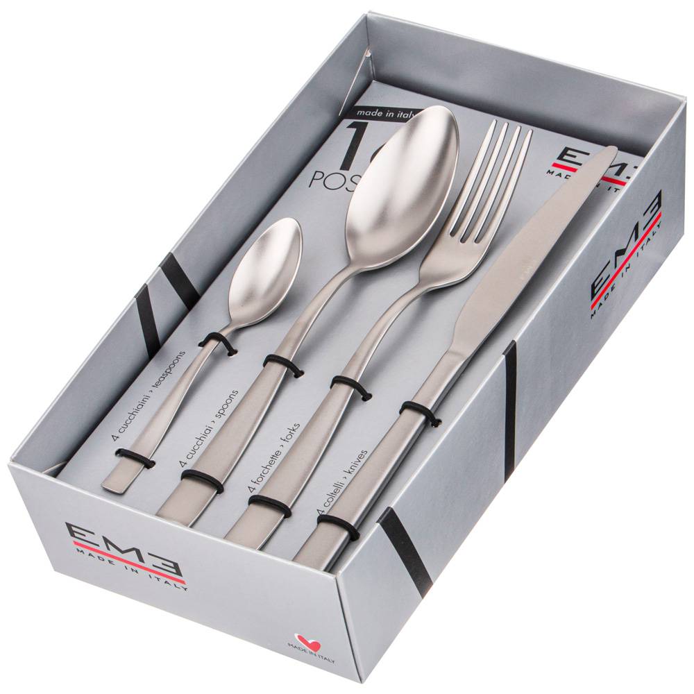 НАБОР СТОЛОВЫХ ПРИБОРОВ, INFINITY SABBIATO, НА 4 ПЕРСОНЫ 16 ПР.