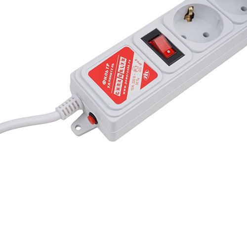 Сетевой фильтр белый 3м 1/40