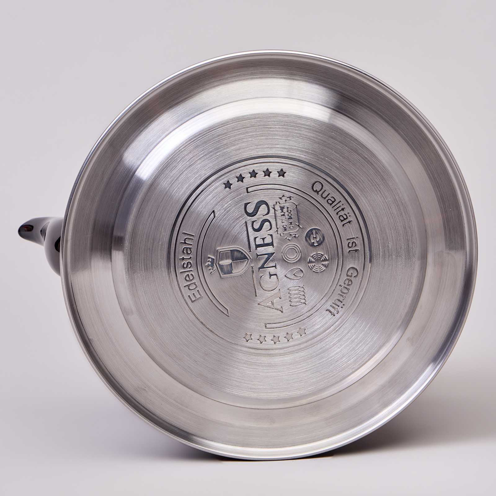 ЧАЙНИК AGNESS 3,0 Л СО СКЛАДЫВАЮЩЕЙСЯ РУЧКОЙ, ИНДУКЦИОННОЕ КАПСУЛЬНОЕ ДНО