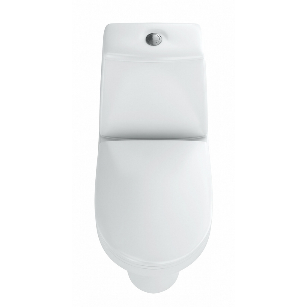 Унитаз-компакт, Браво, белый, гориз, нижн, сид. полип., 2-кн.арм., Rosa