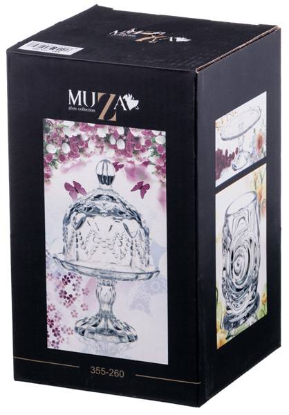 ЛИМОННИЦА НА НОЖКЕ 11*11*17 СМ. КОЛЛЕКЦИЯ, MUZA,  КОР=12ШТ.