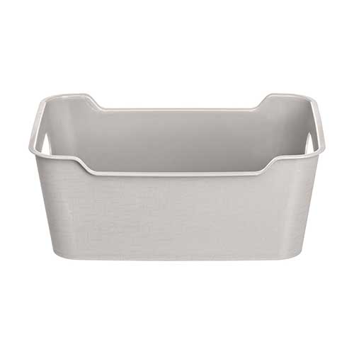 Корзинка универсальная 2.4 л Homver Mango 223300221/04, 230х160х90 мм, светло-серая