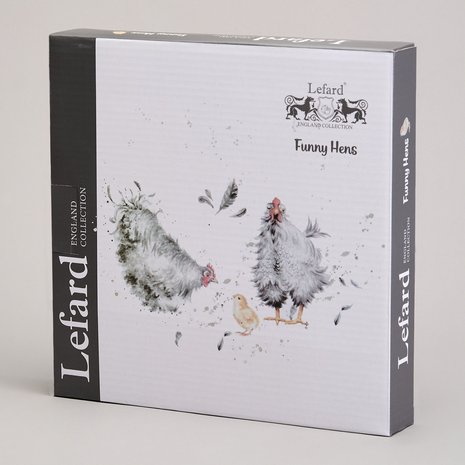 БЛЮДО НА 6 ЯИЦ LEFARD, FUNNY HENS, В ФОРМЕ КУРОЧКИ 24, 3*22*3 СМ, КОР=24ШТ.