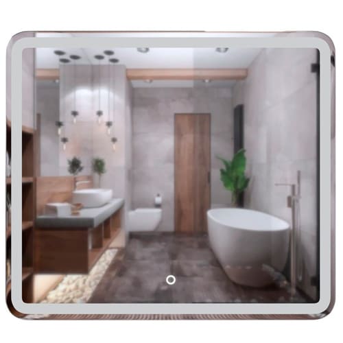 Зеркало MIXLINE, Альдо, 800*700, ШВ сенсорный выключатель, светодиодная подсветка