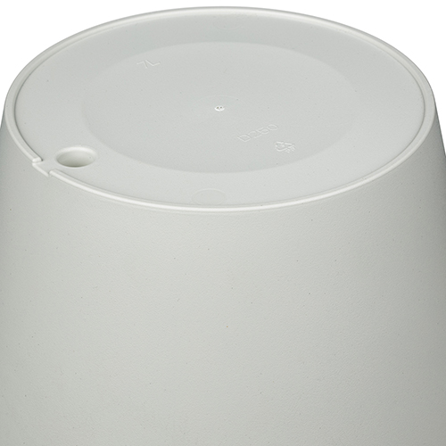 Горшок для цветов 7 л Homver Tarragon 221610521/03, 250 мм, со вставкой, светло-серый