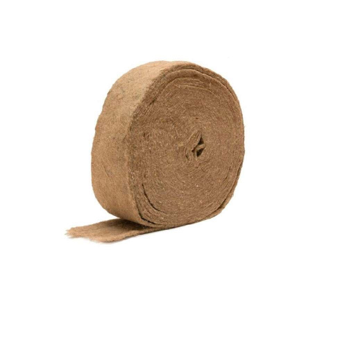 Лента джутовая, пакля, 100мм*8мм*20м для прокладки м/у бревен из первич. сырья, цена за уп. 10шт, 1/1
