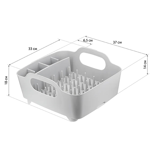 Сушилка для посуды IDEA ИЗЛИ М 1177, смоки