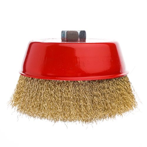 Щетка для УШМ, чашка, 150мм/М14 Барракуда латунь, 040\F0238, 1/24