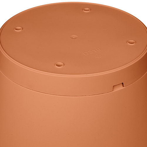 Горшок для цветов 10.7 л Homver Mint 221612232/01, 310 мм, с поддоном, терракотовый