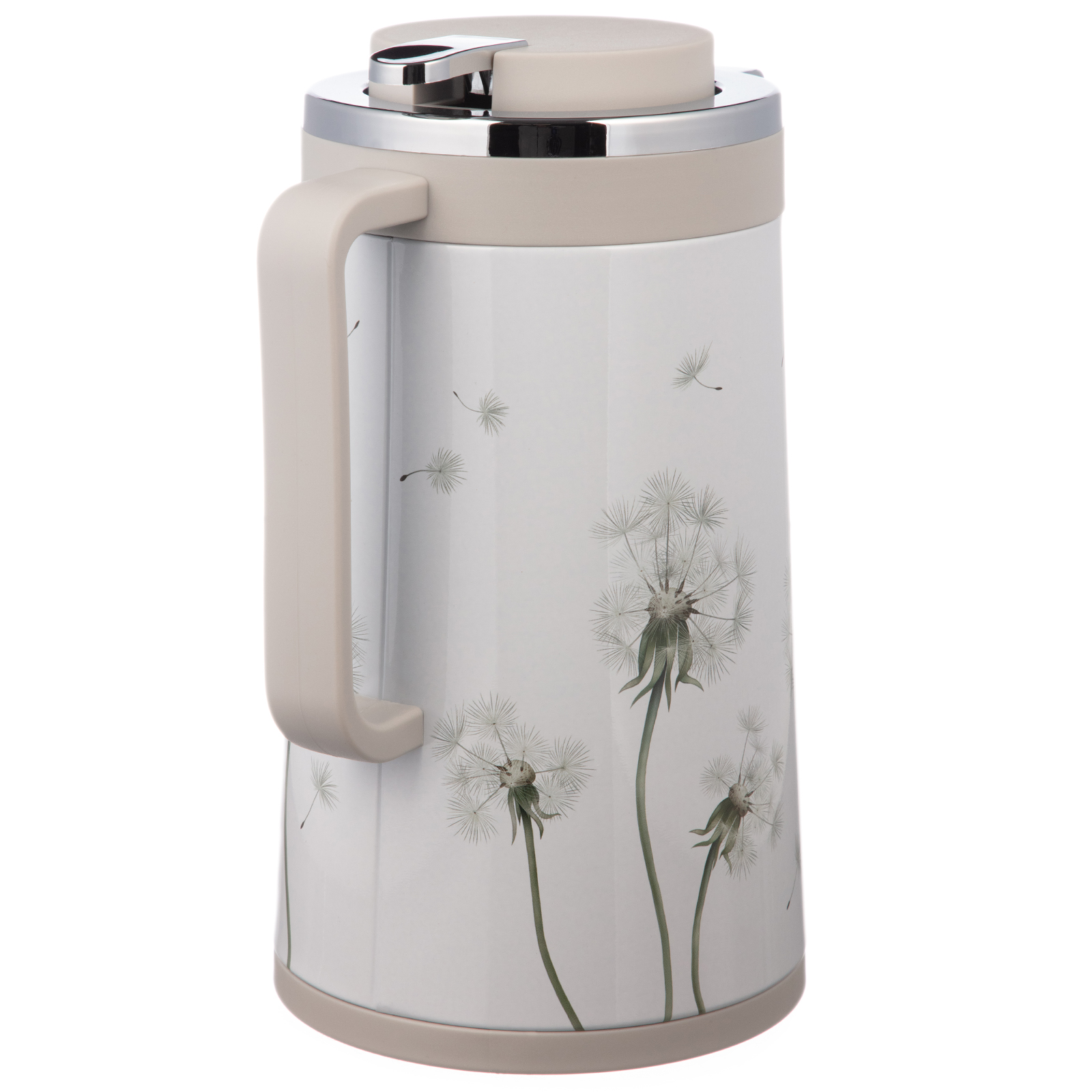 ТЕРМОС СО СТЕКЛЯННОЙ КОЛБОЙ, 950 МЛ, КРЫШКА С КЛАПАНОМ, СЕРИЯ, DANDELION,