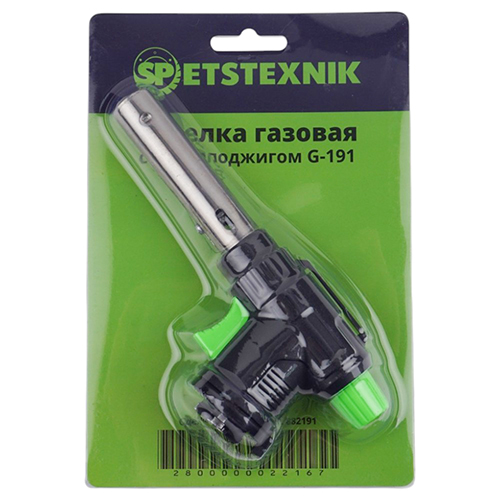 Горелка газовая на баллон 220гр, с пьезоподжигом G-0603 2/100