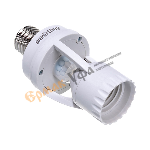 Датчик движения инфракрасный 60Вт Smartbuy Е27, до 6м, IP20, 1/100