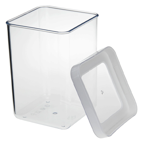 Емкость для сыпучих продуктов 1 л IDEA СТЕП М 1292, 10х10х14 см, белая