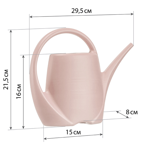 Лейка 1.5 л IDEA М 2155, микс разноцветный