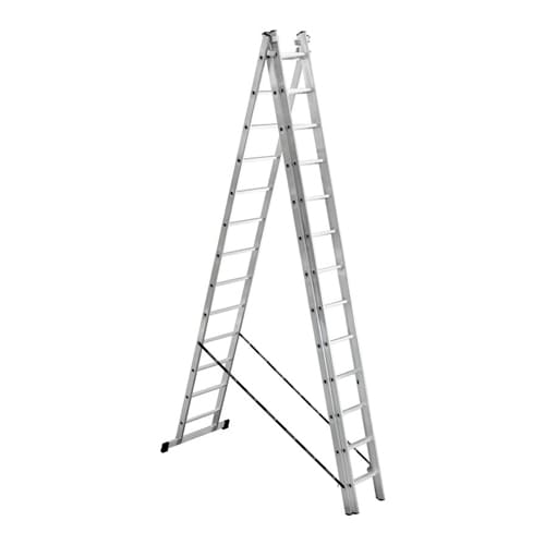 Лестница алюм. трехсекц. 3х13 ступ. выс. 3,711/6,220/8,695 , вес 17,58 кг, стен. проф. 1,30мм, 67х20мм UFUK Турция, 1/1