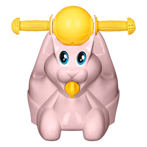 Горшок детский в форме игрушки Homver Зайчик Lapsi 221500407/02, 420 х 290 х 310 мм, светло-розовый