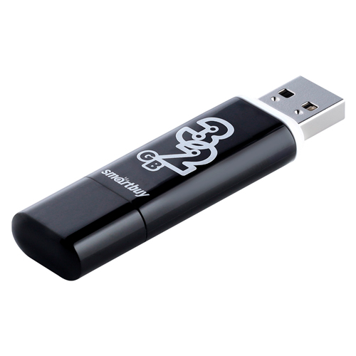 Флешка, USB накопитель, 32Gb Smartbuy Glossy series, цвета в ассорт. , SB32GBGS-K, 1/5