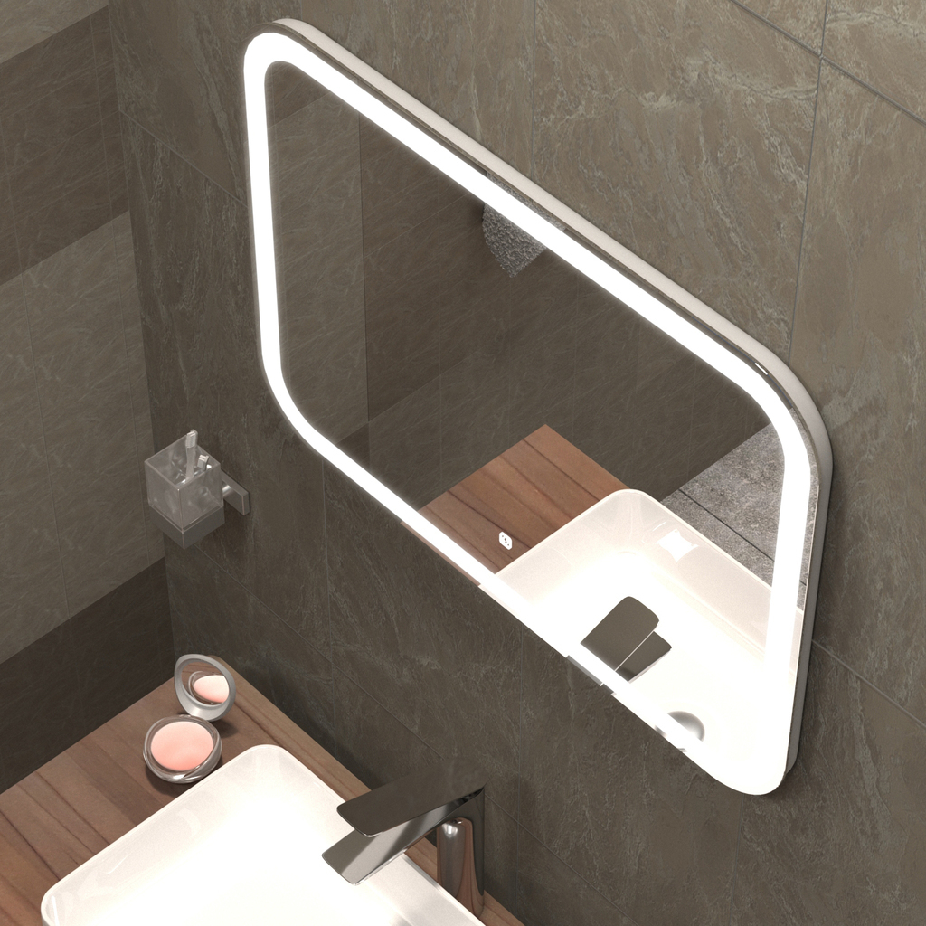 Зеркало MIXLINE, Стив Нео-S, 800*600, ШВ сенсорный выкл, светодиодная бегущая подсветка