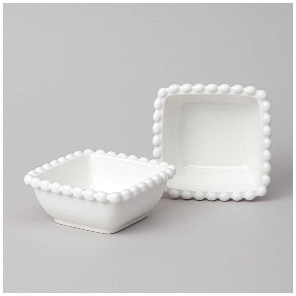 НАБОР САЛАТНИКОВ КВАДРАТНЫХ LEFARD, PEARL, 2 ШТ. 10*4 СМ 120 МЛ, КОР=12НАБ.