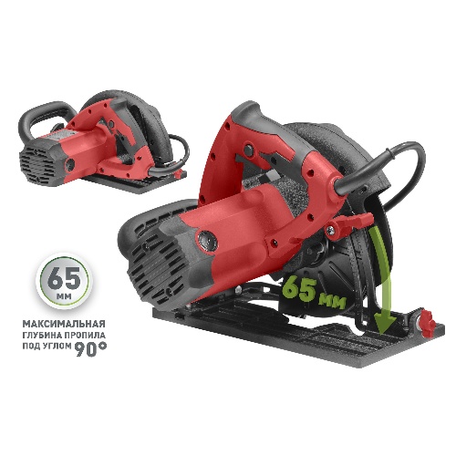 Пила электрическая дисковая ПАРМА 185Д, 1750Вт, 185/20мм, литое основание