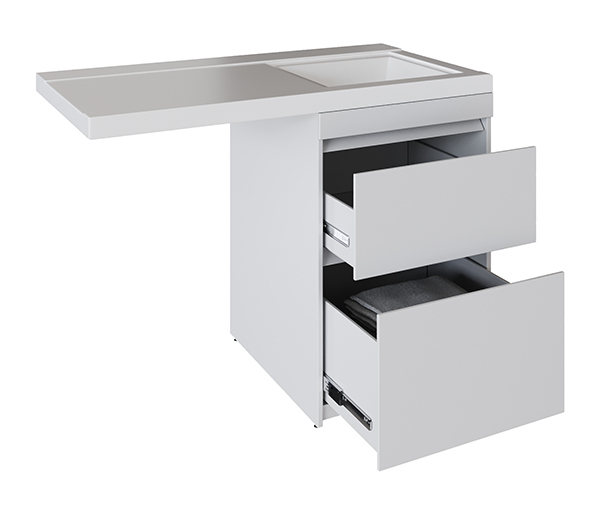 Тумба д/ванной, СОЗВЕЗДИЕ-56,  ОТДЕЛЬНО ПРИОБРЕТАЕТСЯ РАКОВИНА под рак.над ст.маш. БИЛЛ-120, MIXLINE унив, ПВХ, раковина в комплект не входит