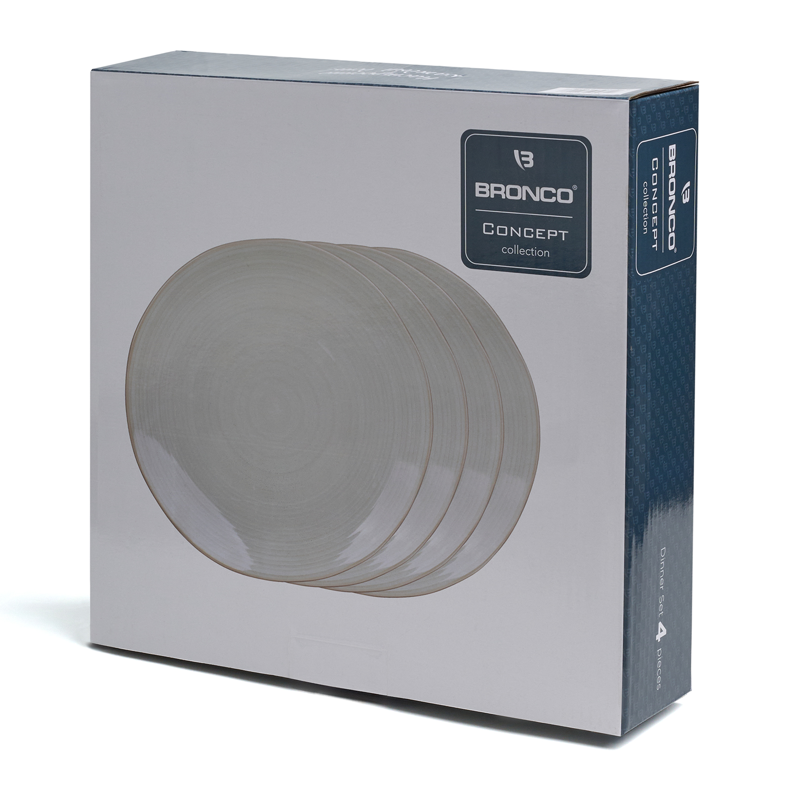 НАБОР ТАРЕЛОК ОБЕДЕННЫХ BRONCO, CONCEPT, 4 ШТ. 27, 5 СМ БЕЖЕВЫЙ