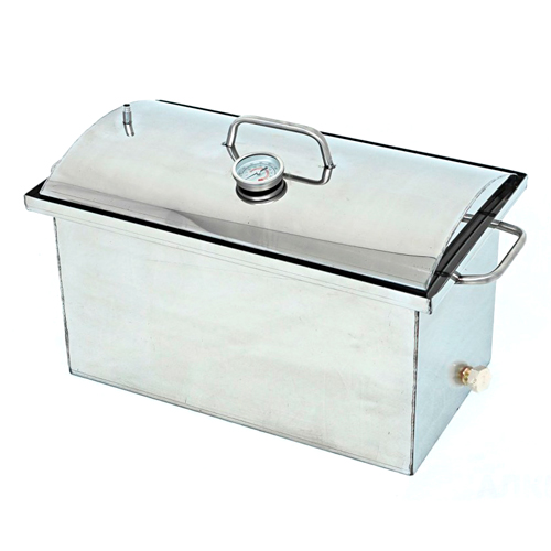 Коптильня малая с гидрозатвором + термометр, Алковар